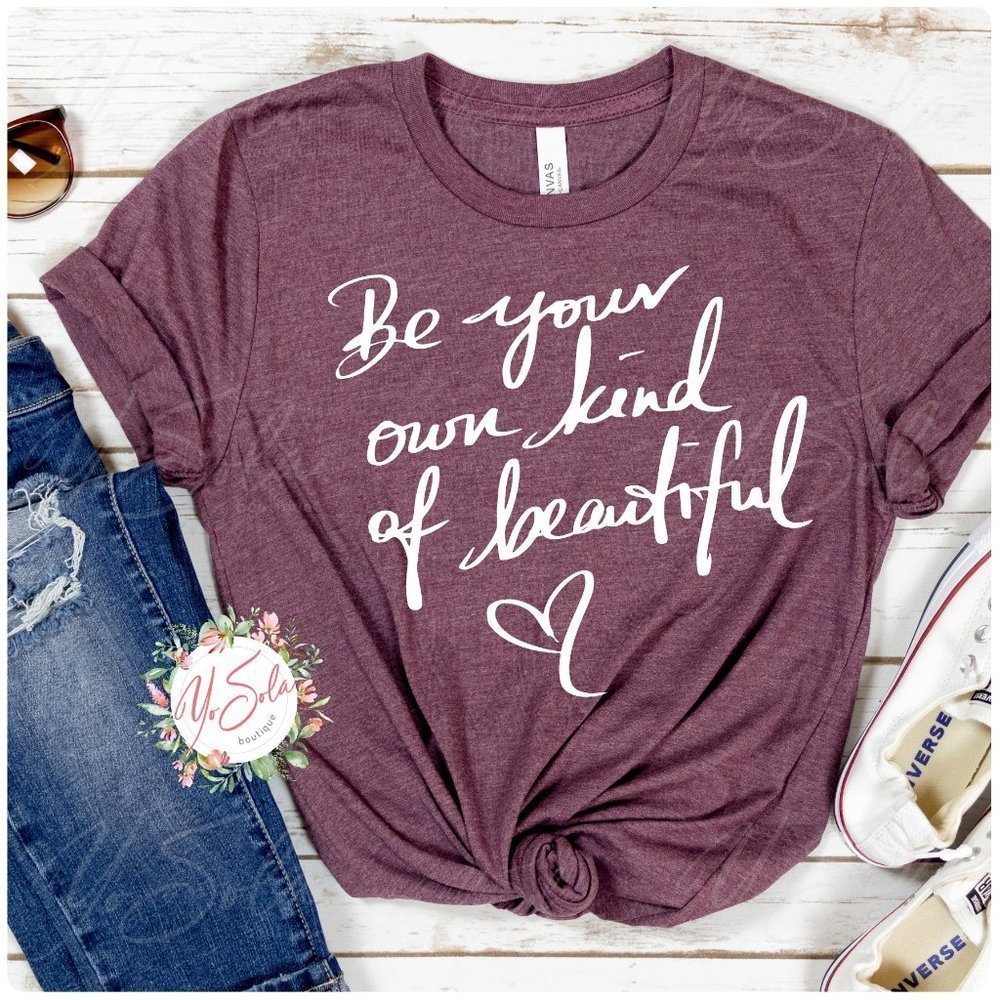 Be Your own Kind of Beautiful Heather Olive Tshirt Unisex Short Sleeve tee